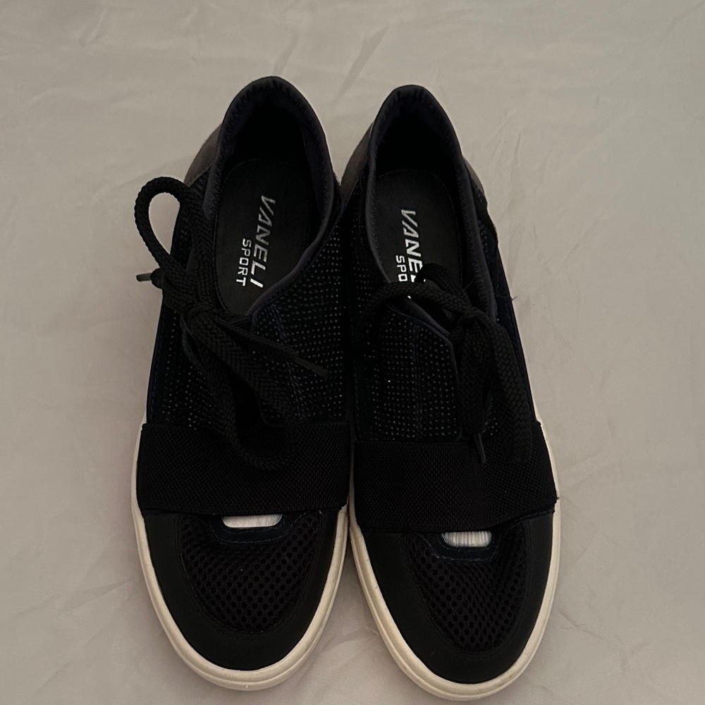 Vaneli Sport Studded Black and Gray Women's Sneakers 7.5 - Picture 2 of 4